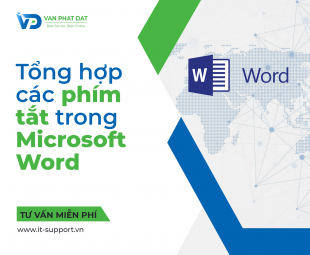 TỔNG HỢP CÁC PHÍM TẮT TRONG MICROSOFT WORD