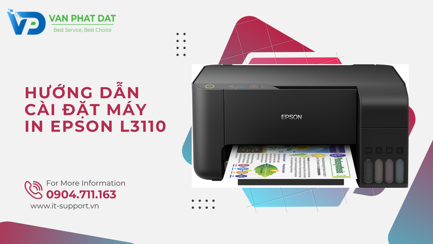 HƯỚNG DẪN CÀI ĐẶT MÁY IN EPSON L3110